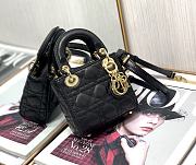 DIOR | Micro Lady Cloud Black Bag - S0856O - 12 x 10 x 5cm - 1