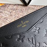 Louis Vuitton | Pochette Mélanie BB Black - M68712 - 20 x 10 x 0.3 cm - 6