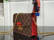 Louis Vuitton | Croisette Red Chain Wallet - N60287 - 21 x 13.5 x 5 cm - 5
