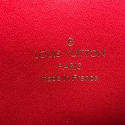 Louis Vuitton | Croisette Red Chain Wallet - N60287 - 21 x 13.5 x 5 cm - 2
