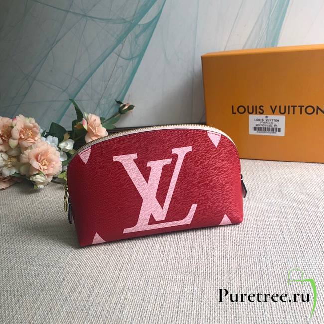 Louis Vuitton | Cosmetic Pouch Monogram Giant Red/Pink - M67694 - 19×12×6cm - 1