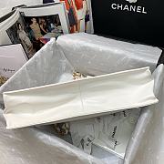 CHANEL | White Aged Calfskin Large Shopping Bag - AS1943 - 37 x 26 x 12 cm - 6