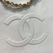 CHANEL | White Aged Calfskin Large Shopping Bag - AS1943 - 37 x 26 x 12 cm - 2