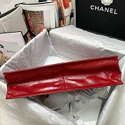 CHANEL | Red Aged Calfskin Large Shopping Bag - AS1943 - 37 x 26 x 12cm - 6