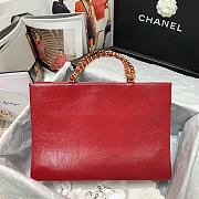 CHANEL | Red Aged Calfskin Large Shopping Bag - AS1943 - 37 x 26 x 12cm - 3