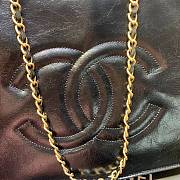 CHANEL | Black Aged Calfskin Large Shopping Bag - AS1943 - 37 x 26 x 12cm - 4