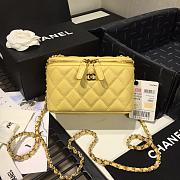 CHANEL | Cosmetic Yellow Bag - AS1341 - 16 × 8 × 10cm - 5