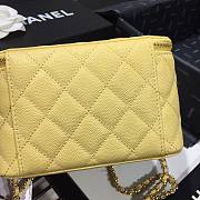 CHANEL | Cosmetic Yellow Bag - AS1341 - 16 × 8 × 10cm - 3