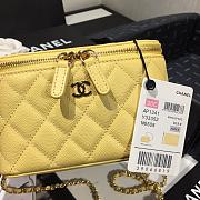 CHANEL | Cosmetic Yellow Bag - AS1341 - 16 × 8 × 10cm - 2