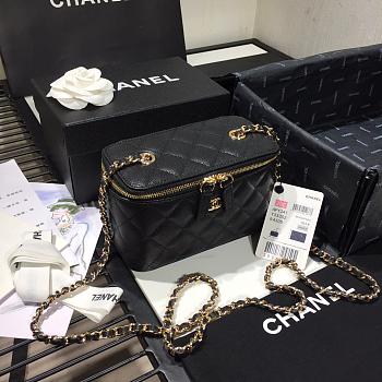 CHANEL | Cosmetic Black Bag - AS1341 - 16 × 8 × 10cm