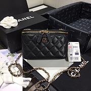 CHANEL | Cosmetic Black Bag - AS1341 - 16 × 8 × 10cm - 3