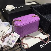 CHANEL | Cosmetic Purple Bag - AS1341 - 16 × 8 × 10cm - 6