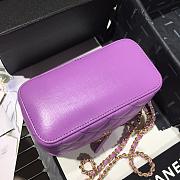 CHANEL | Cosmetic Purple Bag - AS1341 - 16 × 8 × 10cm - 2