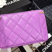 CHANEL | Cosmetic Purple Bag - AS1341 - 16 × 8 × 10cm - 3