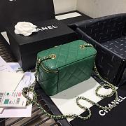 CHANEL | Cosmetic Green Bag - AS1341 - 16 × 8 × 10cm - 4