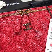 CHANEL | Cosmetic Red Bag - AS1341 - 16 × 8 × 10cm - 6