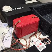 CHANEL | Cosmetic Red Bag - AS1341 - 16 × 8 × 10cm - 5