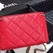 CHANEL | Cosmetic Red Bag - AS1341 - 16 × 8 × 10cm - 2