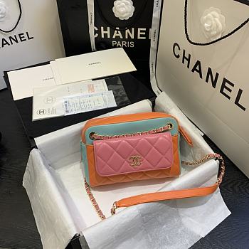 CHANEL | Camera Case With Extra Multicolor Clutch - AS1367 - 22 x 15 x 6 cm