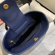 CHANEL | Blue Chain handle Bucket Bag - AS1362 - 32 x 26 x 15 cm - 2