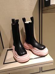 Bottega Veneta | Tire Ankle Boots Pink Leather - 6