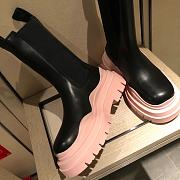 Bottega Veneta | Tire Ankle Boots Pink Leather - 5