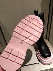Bottega Veneta | Tire Ankle Boots Pink Leather - 4