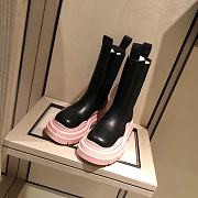 Bottega Veneta | Tire Ankle Boots Pink Leather - 3