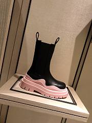 Bottega Veneta | Tire Ankle Boots Pink Leather - 1