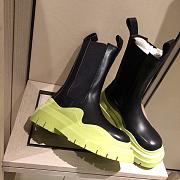 Bottega Veneta | Tire Ankle Boots Black/green Leather - 2