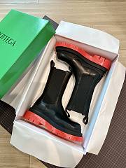 Bottega Veneta | Tire Ankle Boots Black/Red - 6