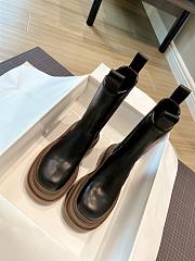 Bottega Veneta | Tire Ankle Boots Black/Brown - 5