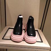 Bottega Veneta | Tire ankle boots Black/Pink - 2