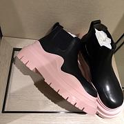 Bottega Veneta | Tire ankle boots Black/Pink - 3