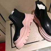 Bottega Veneta | Tire ankle boots Black/Pink - 4