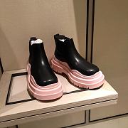 Bottega Veneta | Tire ankle boots Black/Pink - 5
