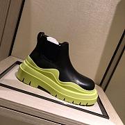 Bottega Veneta | Tire ankle boots Black/Green - 1