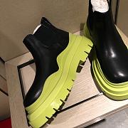 Bottega Veneta | Tire ankle boots Black/Green - 4