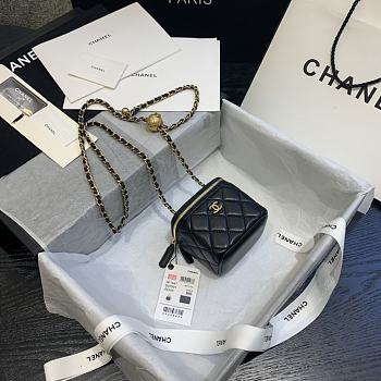 CHANEL | Classic Black Box With Chain - AP1447 - 10.5 x 8.5 x 7 cm