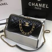 Chanel | Extra Mini Bowling Bag In Black Shiny - AS1899 - 16 x 22 x 12 cm - 6