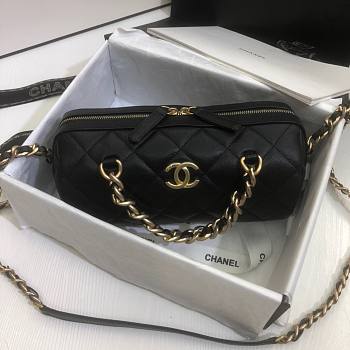 Chanel | Extra Mini Bowling Bag In Black - AS1899 - 16 x 22 x 12 cm