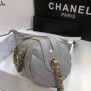 Chanel | Extra Mini Bowling Bag In Grey - AS1899 - 16 x 22 x 12 cm - 2