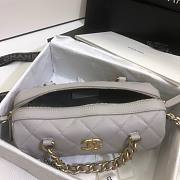 Chanel | Extra Mini Bowling Bag In Grey - AS1899 - 16 x 22 x 12 cm - 5