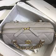 Chanel | Extra Mini Bowling Bag In Grey - AS1899 - 16 x 22 x 12 cm - 6