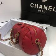 Chanel | Extra Mini Bowling Bag In Red - AS1899 - 16 x 22 x 12 cm - 2