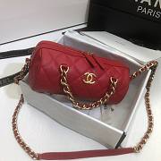Chanel | Extra Mini Bowling Bag In Red - AS1899 - 16 x 22 x 12 cm - 5