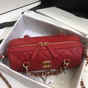 Chanel | Extra Mini Bowling Bag In Red - AS1899 - 16 x 22 x 12 cm - 6