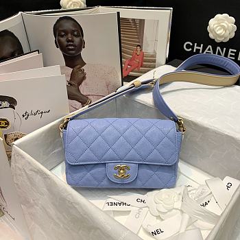 Chanel | Blue Flap Bag - AS2273 - 20 x 6 x 12 cm