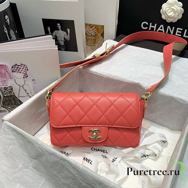 Chanel | Pink Flap Bag - AS2273 - 20 x 6 x 12 cm - 1