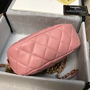 Chanel | Pink Lambskin Studded Logo Camera Case - AS1511 - 13 x 20 x 5 cm - 6